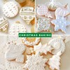 KAISHANE Christmas Cookie Cutters - 5 Pieces -Christmas Ornament,Light bulb,Round