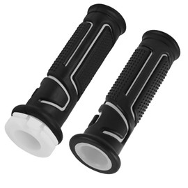 2C0262400000 Pair of Left and Right Grip with Throttle Tube,Grip Assembly Compatible with Yamaha YZF-R6 YZF-R1 YZF-R1M YZF-R1S(Grey)