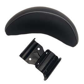 B Baosity Universal Motorcycle Backrest Black Sissy Bar PU Leather