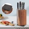 360°Rotation Knife Holder-Wood Knife Block-Universal Knife Holders-Kitchen Knife Holder-for Storage