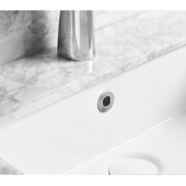 Greenspring Sink Basin Trim Overflow Cover Brass Insert In Hole Round Caps Brushed Nickel