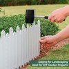 10 Pcs Garden Edging Border for Landscaping: Plastic Interlocking Decorative