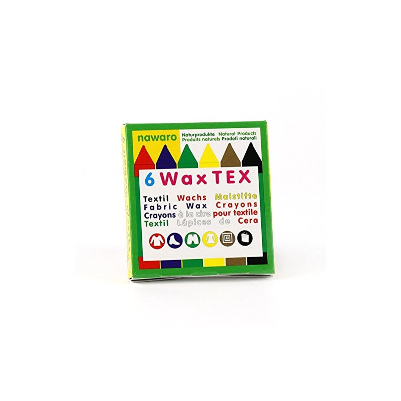 ökoNORM 76306 Nawaro Wax Tex, Textile Wax Crayons, Pack of