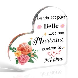 Regalo madrina,Regalo madrina Batteme,Regalo madrina di Natale, regali di madrina,Regalo per madrina,Regalo madrina richiesta,Regalo originale madrina regalo,Acrilico,Regalo originale meno di 10 Euro