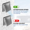 VIOKS 100 Exhaust Air Flaps, Stainless Steel, Round Extractor Flap,