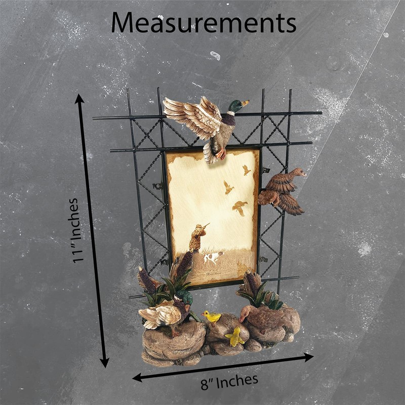 Urbalabs Western Hunter Duck 4x6 Old Wagon Picture Frame Desk