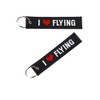 Cuiopbio Embroidery personality keychain (I LOVE FLYING)