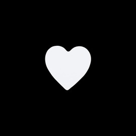 White Heart Stickers Valentine's Day Crafting Scrapbooking 1 Inch 500 Adhesive Stickers