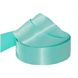 Satin Ribbon - 50mm Wide - 3 Meters - Many Colours - Buy 3 & Get 1 Free (Mint Green)