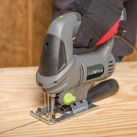 Genesis GJS500 5-Amp Variable-Speed Orbital Jigsaw with Blades