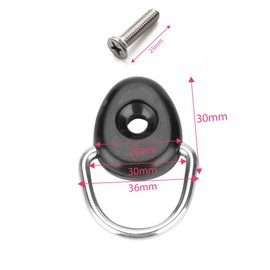 Takelablaze Utility Hook, Loading Hook, Freed N-VAN M6 x 25 mm with Dedicated Screws, Universal Use, For Cars, Cargo Areas, Light Vans, Round Type, Set of 12