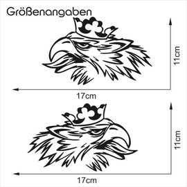 Griffin Decor Sticker Set (Left and Right) Sticker Truck Film Diamond Scollops Prong Ornaments (K075 Silver Grey Metallic)