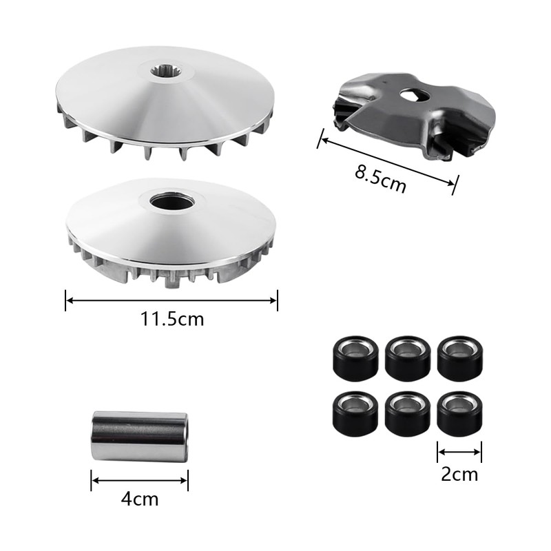 Gorise Racing Variator Kit Motorcycle Complete Assembly Replacement for GY6