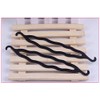 6 Black Plastic Double Hook Hair Clips Curlers Hair Bun