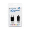 LogiLink PA0076 USB-Reiseadapter Set schwarz