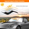 D-Lumina Front Windshield Sun Shade for 2017 2018 2019 Mazda