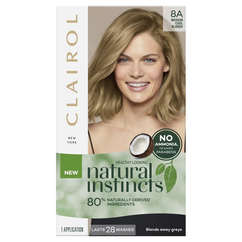 Clairol Natural Instincts Semi-Permanant Hair Colour, 8a Medium Cool Blonde,