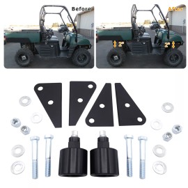 WSAYS Black Front Rear 2" Lift Coil Spacers Kit Fit Polaris Ranger 500 700 Crew 02-08