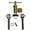 LASCO 17-0601 1/4-Inch Compression Outlet Self Tapping Brass Saddle Needle Valve