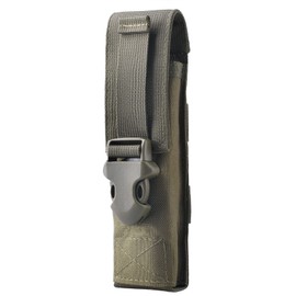 YAPJEB Light Pouch Molle Light Case Molle Flashlight Holder Belt Light Holster EDC Pouch Military Tactical Flashlight Pouch Backpack Accessories (04, Army Green)