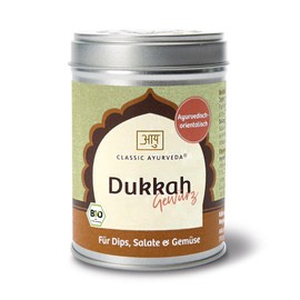 Classic Ayurveda - Organic Dukkah Spice - 120 g - Ayurvedic Oriental Spice Mix for Dips, Salads & Vegetables