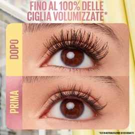 Maybelline New York Colossal Bubble Mascara, Volumising, Colour Very Black, Long Hold, Layerable, Separates and Defines Eyelashes with Comb Brush - 2 Mascara