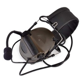 The Mercenary Company Closed-Ear Electronic Hearing Protection Earmuffs & Communication Headset (Green)