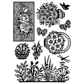 Ideen mit Herz 10 x Flower World Cutting Dies