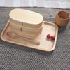 Wooden Bento Boxes Double Wood Color Bento Lunch Box Portable