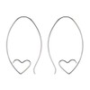 LeCalla 925 Sterling Silver Wire Threader Earrings for Women Girls