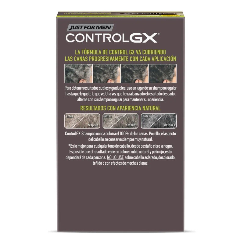 Kit Just For Men Desvanecedor Canas Gx + Barba Castaño