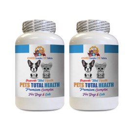 Dogs Urinary Support Supplements - Pets Total Health Complex - for Dogs and Cats - Premium Hair Skin Mouth Urinary Care - Dog Vitamin b12 - 2 Bottles (120 Tablets)