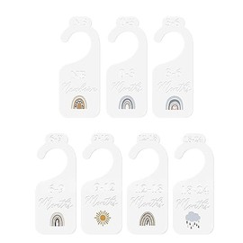 ganchos para ropa de bebe de Clóset, 7 Piezas Divisores de Ropa de Acrílico Divisores de Tamaño para Armario de Bebé para 0 a 24 Meses Organizadores de Armarios para Bebés Decoración