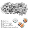 200 Sets Cover Button Kit with 4pcs 27mm Button Tools,