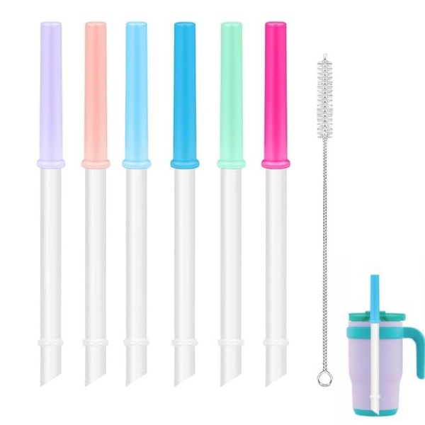6 Pack Replacement Straw Set Compatible with Reduce Tumbler, Straw