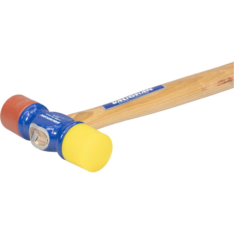 VAUGHAN Soft Face Hammer, American High Carbon Steel Head, 12