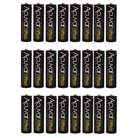 eCost 24 Acuvar High Capacity AA Rechargeable Batteries 3100mAh NiMH