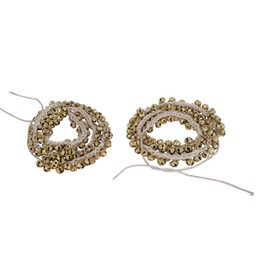 Wonderlist Handicrafts Indian Classical Kathak Ghungroo Pair 16 No. Big Bells Tied with Cotton Cord For Anklet Musical Instrument From India Dance Accessories (75 * 75)