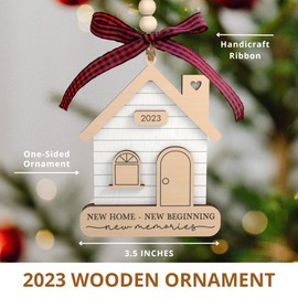 House Warming Gifts New Home - Housewarming Gifts for New House, House Warming Gifts New Home Women - Housewarming Gift Ideas for Couple - New Home Gift Ideas - New Home Christmas Ornament 2023
