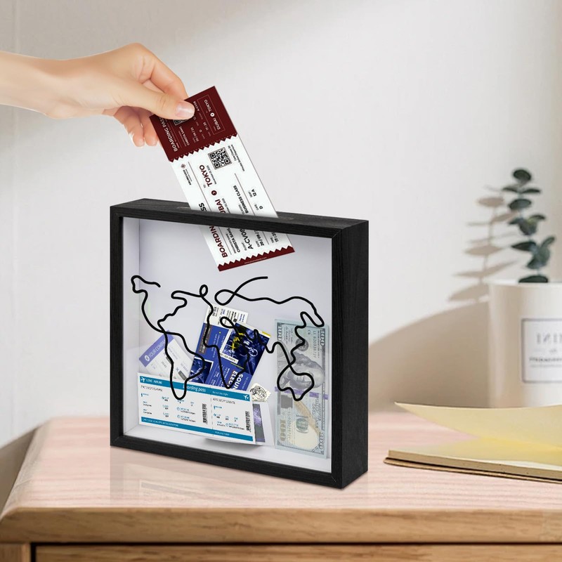 ZEEYUAN 12x12inch Travel Adventure Archive Box Life in a Box