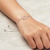 Philip Jones Silver Plated Star Friendship Bracelet Created with Zircondia®