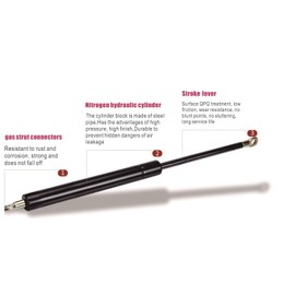 SCHNECKE 2Pcs Rear Back liftgate tailgate Hatch trunk Struts Lift Supports Shock Gas Spring Compatible With DODGE 2011-2018 CHARGER/Compatible CHRYSLER 300 11-18 (Note: without Spoiler), YZ-6B-918755