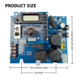 GLX-PCB-RITE Main Circuit Board and GLX-PCB-DSP Display Board Compatible with Hayward Goldline Aqua Rite Salt Chlorine Generator，for Pool Chlorinator Replacement Parts，Hayward Aquarite Circuit Board
