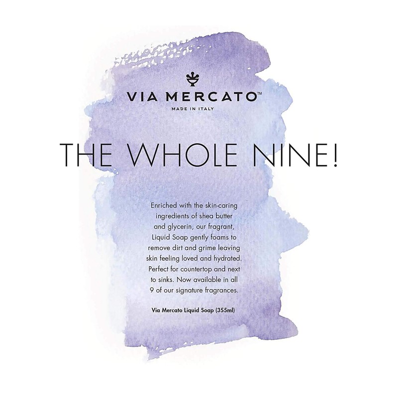 Via Mercato Liquid Soap, Shea Butter Enriched (12 oz), No.