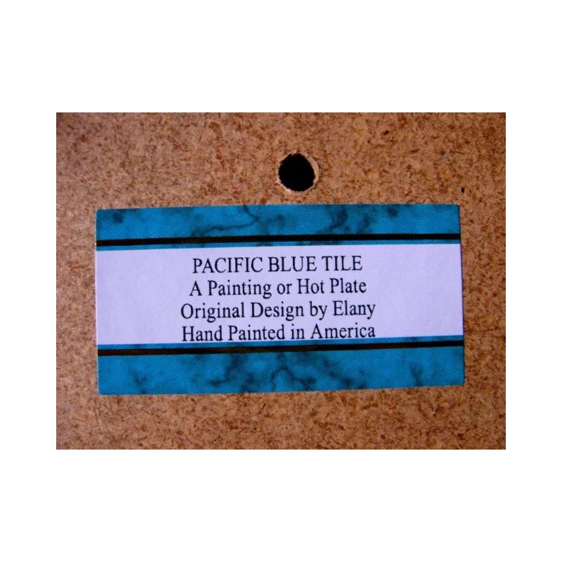 Handpainted by Elany - artist @ Pacific Blue Tile Ceramic