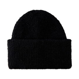 PIECES Women's Pcpyron Lurex Hood Noos BC Knitted Hat, Black/Detail: Gold Lurex