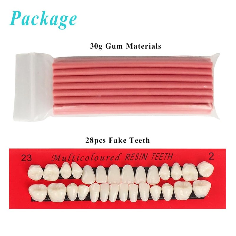 Dentures Fake Teeth DIY Kit Easy and Convenient DIY Fake