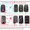 QBUC for Toyota Key Fob Cover with Keychain Suitable for