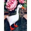White Duck Magnetic Display Piece Resin Decoration Magnetic Goose Key