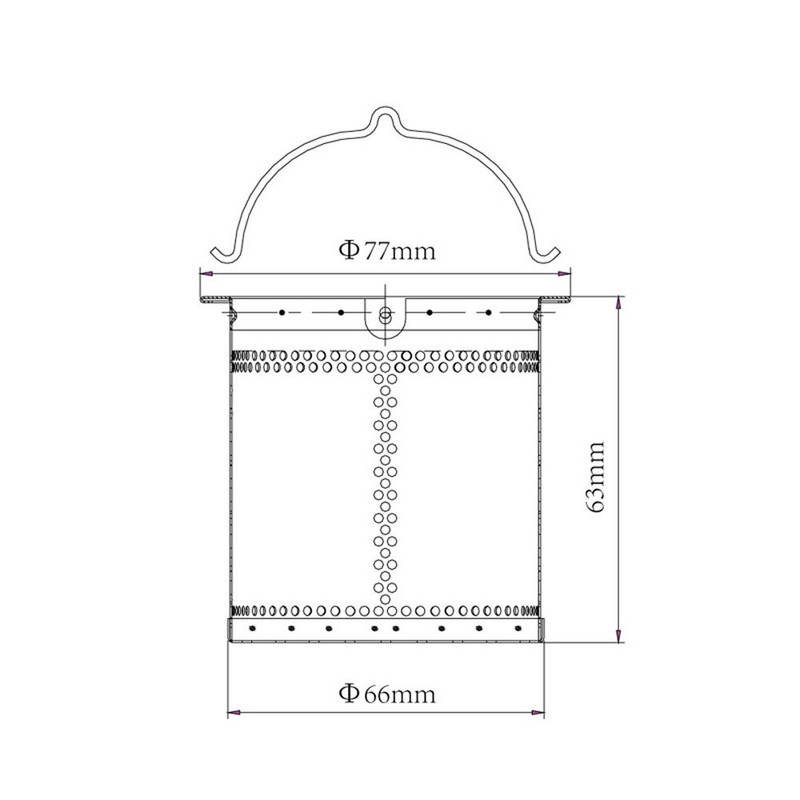 Hisuiko Garbage Receptor Kitchen, Diameter 3.0 x H2.5 inches (77